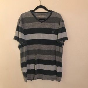American Eagle Striped V-Neck